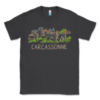 Carcassonne France Unique Hand Drawn Art Gift Men Women T Shirt Classic Tee | Teevron