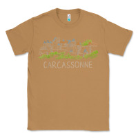 Toasted Coconut carcassonne france unique hand drawn art gift men women t shirt Classic Tee - linhVisuals