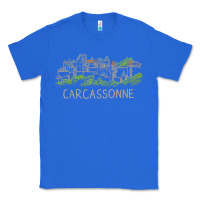 True Royal carcassonne france unique hand drawn art gift men women t shirt Classic Tee - linhVisuals