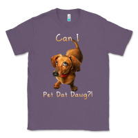 Lavender can i pet dat dawg funny dog dachshund lover doxie gift t shirt Classic Tee - linhVisuals