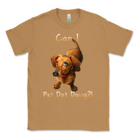 Toasted Coconut can i pet dat dawg funny dog dachshund lover doxie gift t shirt Classic Tee - linhVisuals