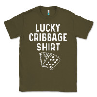 Army Green funny cribbage shirt lucky card game player lover gift t shirt Classic Tee - linhVisuals