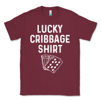 Burgundy funny cribbage shirt lucky card game player lover gift t shirt Classic Tee - linhVisuals