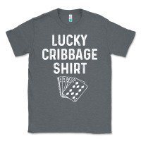 Charcoal Heather funny cribbage shirt lucky card game player lover gift t shirt Classic Tee - linhVisuals