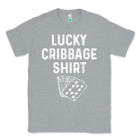 Heather Grey funny cribbage shirt lucky card game player lover gift t shirt Classic Tee - linhVisuals