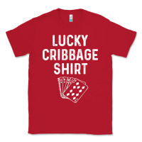 Red funny cribbage shirt lucky card game player lover gift t shirt Classic Tee - linhVisuals