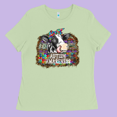 Autism Awareness2 Ladies Tee Designed By Sublimationcraftshop