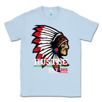 Dusty Blue hustle 247 gang clothing native american men gift t shirt t shirt Classic Tee - linhVisuals