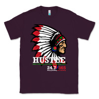 Plum hustle 247 gang clothing native american men gift t shirt t shirt Classic Tee - linhVisuals