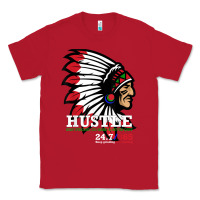 Red hustle 247 gang clothing native american men gift t shirt t shirt Classic Tee - linhVisuals