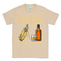 Mushroom i like golf and bourbon and maybe 3 people t shirt Classic Tee - linhVisuals
