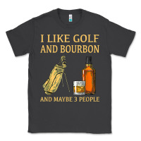 Smoke i like golf and bourbon and maybe 3 people t shirt Classic Tee - linhVisuals