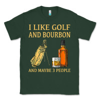 Sports Green i like golf and bourbon and maybe 3 people t shirt Classic Tee - linhVisuals