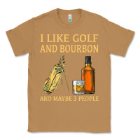 Toasted Coconut i like golf and bourbon and maybe 3 people t shirt Classic Tee - linhVisuals