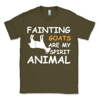 Army Green fainting goats are my spirit animal t shirt Classic Tee - linhVisuals