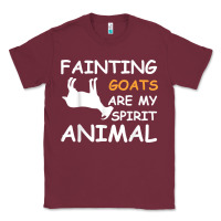 Burgundy fainting goats are my spirit animal t shirt Classic Tee - linhVisuals