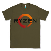 Army Green ryzen free world Classic Tee - linhVisuals