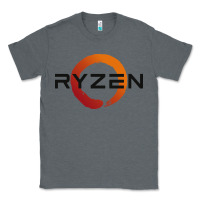 Charcoal Heather ryzen free world Classic Tee - linhVisuals