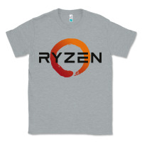 Heather Grey ryzen free world Classic Tee - linhVisuals