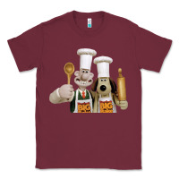 Burgundy Wallace Gourmeat Classic Tee - linhVisuals