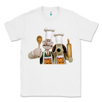 White Wallace Gourmeat Classic Tee - linhVisuals
