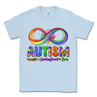 Dusty Blue Autism accept understand love Classic Tee - FaDigitalArtStudio