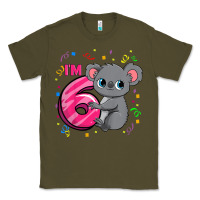 Army Green kids 6th birthday shirt for girls koala bear 6 years old t shirt Classic Tee - linhVisuals