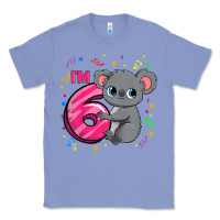 Colony Blue kids 6th birthday shirt for girls koala bear 6 years old t shirt Classic Tee - linhVisuals