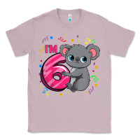 Lilac kids 6th birthday shirt for girls koala bear 6 years old t shirt Classic Tee - linhVisuals