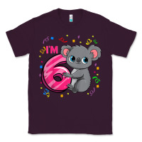 Plum kids 6th birthday shirt for girls koala bear 6 years old t shirt Classic Tee - linhVisuals