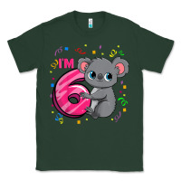 Sports Green kids 6th birthday shirt for girls koala bear 6 years old t shirt Classic Tee - linhVisuals