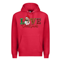 Cardinal love christmas snowman Premium Hoodie - BarkalooDesign
