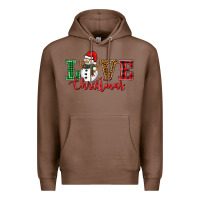 Chestnut love christmas snowman Premium Hoodie - BarkalooDesign
