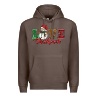 Coffee love christmas snowman Premium Hoodie - BarkalooDesign