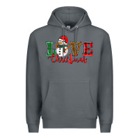 Rock love christmas snowman Premium Hoodie - BarkalooDesign