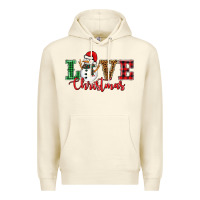 Sandshell love christmas snowman Premium Hoodie - BarkalooDesign