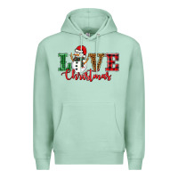 Seafoam love christmas snowman Premium Hoodie - BarkalooDesign