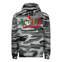 Slate Camo love christmas snowman Premium Hoodie - BarkalooDesign