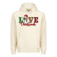 Tofu love christmas snowman Premium Hoodie - BarkalooDesign