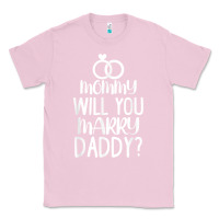 Bubblegum Pink kids mommy will you marry my daddy funny marriage proposal t shirt Classic Tee - linhVisuals