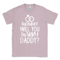 Lilac kids mommy will you marry my daddy funny marriage proposal t shirt Classic Tee - linhVisuals