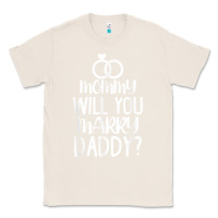 Natural kids mommy will you marry my daddy funny marriage proposal t shirt Classic Tee - linhVisuals