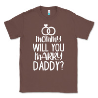 Chestnut kids mommy will you marry my daddy funny marriage proposal t shirt Classic Tee - linhVisuals