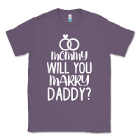 Lavender kids mommy will you marry my daddy funny marriage proposal t shirt Classic Tee - linhVisuals