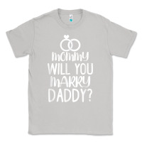 Moon Dust kids mommy will you marry my daddy funny marriage proposal t shirt Classic Tee - linhVisuals