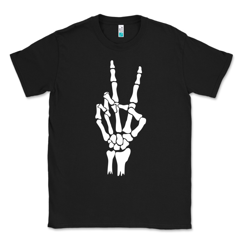 Skeleton Peace Classic Tee by linhVisuals | Teevron