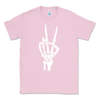 Bubblegum Pink skeleton peace Classic Tee - linhVisuals