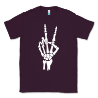 Plum skeleton peace Classic Tee - linhVisuals