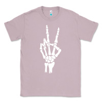 Lilac skeleton peace Classic Tee - linhVisuals