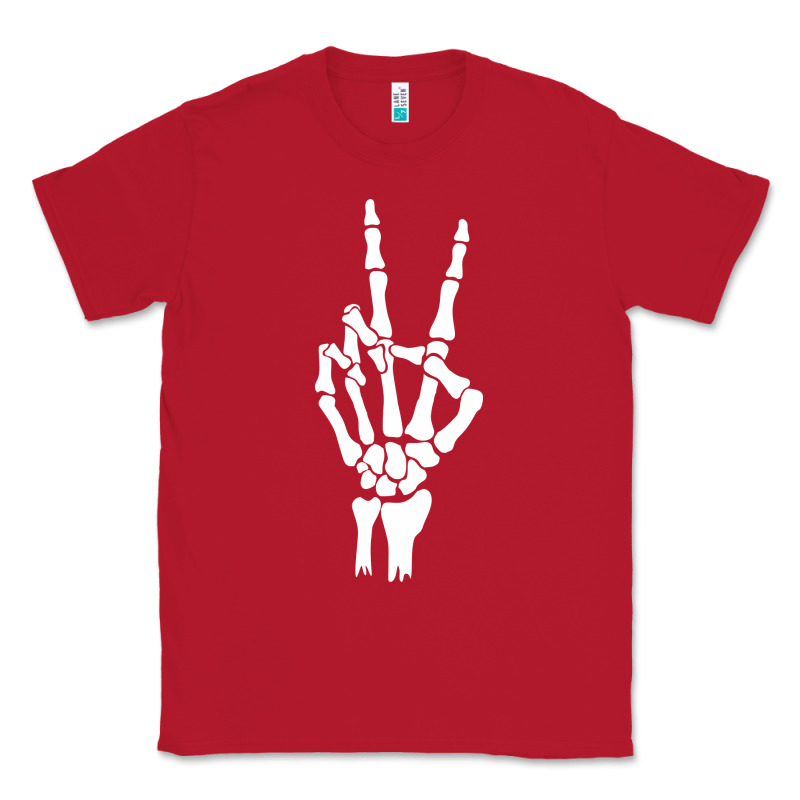 Skeleton Peace Classic Tee by linhVisuals | Teevron